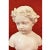 Stone Antique Marble Statue, Bust of Young Girl with Flower Wreath, 19th-Century For Sale - Image 7 of 11