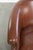 Animal Skin English Style Cognac-Colored Cowhide Leather Club Armchair For Sale - Image 7 of 13