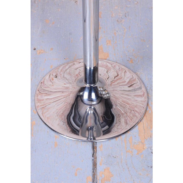 Metal Bauhaus Pedestal in Metal, Czech, 1970s For Sale - Image 7 of 9