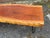 Farmhouse Late 20th Century Rustic Style Live Edge Slab Wood Top Coffee Table/ Bench With Iron Hairpin Legs For Sale - Image 3 of 18