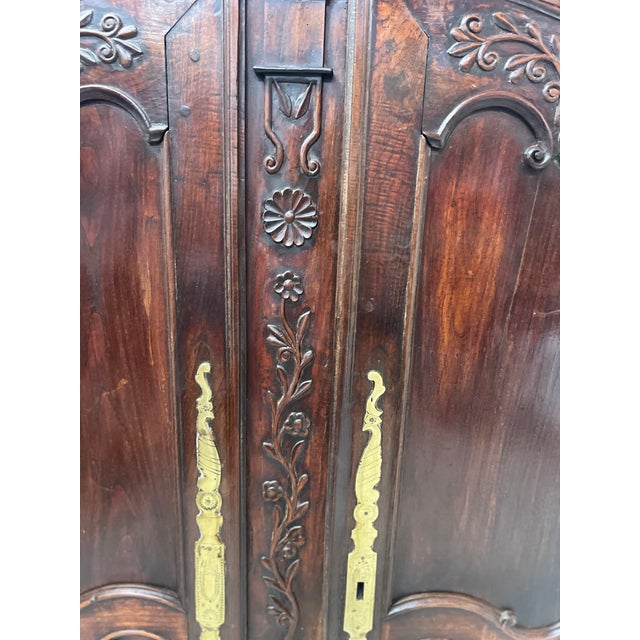 Antique Oak Wardrobe Doors, 1700s, Set of 2 For Sale - Image 3 of 12