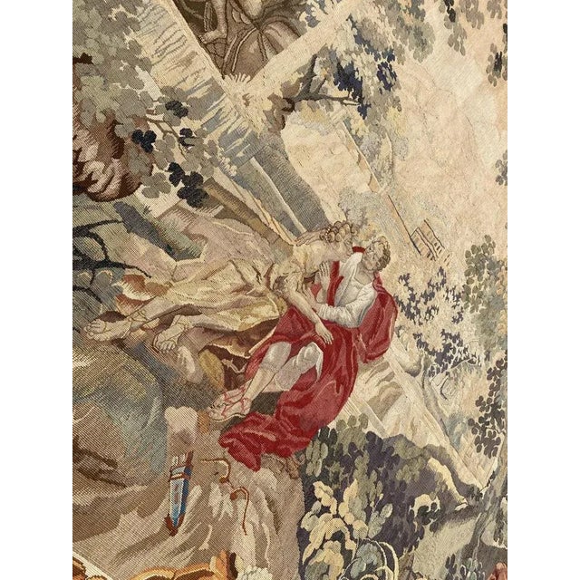 Antique French Aubusson Tapestry For Sale - Image 14 of 18