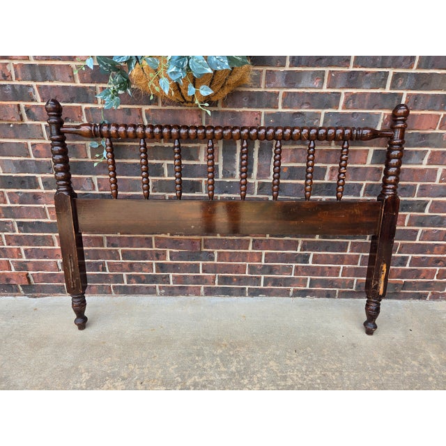1920s Victorian Era Walnut Jenny Lind Style Bed Frame For Sale In Oklahoma City - Image 6 of 9