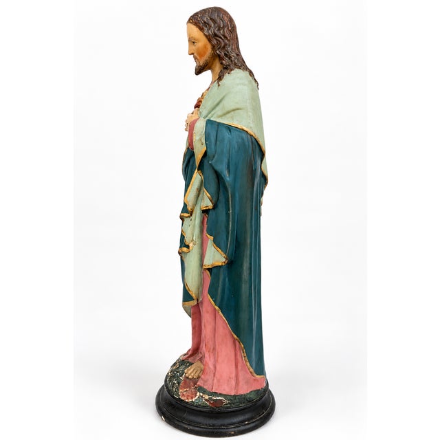 Puccini, Sacred Heart of Jesus, 1900, Plaster For Sale - Image 8 of 12