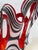 1970s Hand -Blown Art Glass Vase in 'Erupt' Pattern by Jozefina for Krosno Poland For Sale - Image 11 of 14