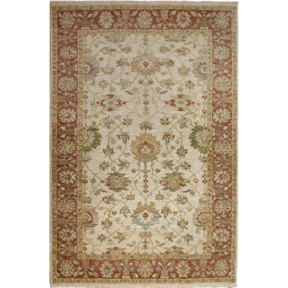 Indian Hand Knotted Rug - 6'0