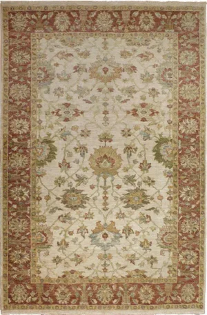 Indian Hand Knotted Rug - 6'0"x 9'1"