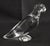 Modern Vintage Baccarat France Clear Crystal Parrot Figurine Signed Art Glass Bird 4" For Sale - Image 3 of 15