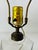 Vintage Glass Oil Lamp Converted to Electric Table Lamp For Sale - Image 4 of 6