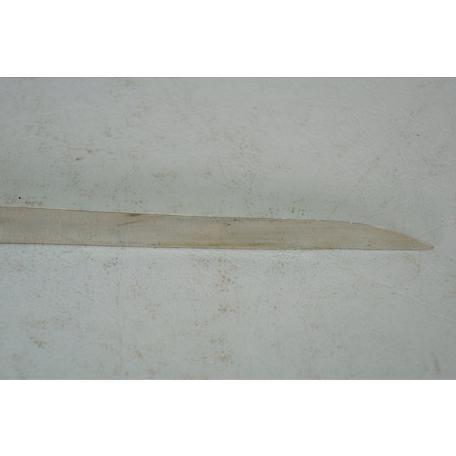 Early 20th Century Garrard London Winston Churchill Sterling Silver Coin Letter Opener Paper Knife For Sale - Image 9 of 12