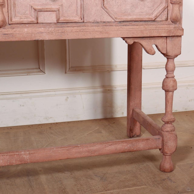 Wood English Painted Dresser Base, 1890s For Sale - Image 7 of 12