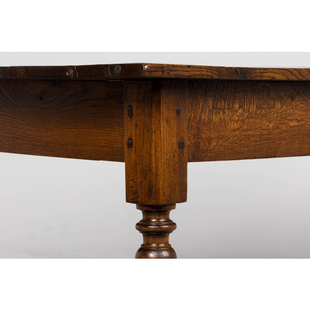 Mid-19th Century French Provincial Louis Philippe Style Oak Writing Table For Sale - Image 17 of 18
