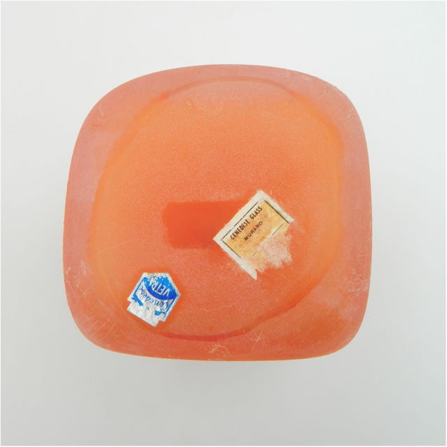 Scavo Red Glass Vase from Cenedese, Italy, 1970s For Sale - Image 11 of 14