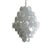 White Italian Iridescent Murano Glass Disc Chandelier from Justfurnituress For Sale - Image 8 of 17