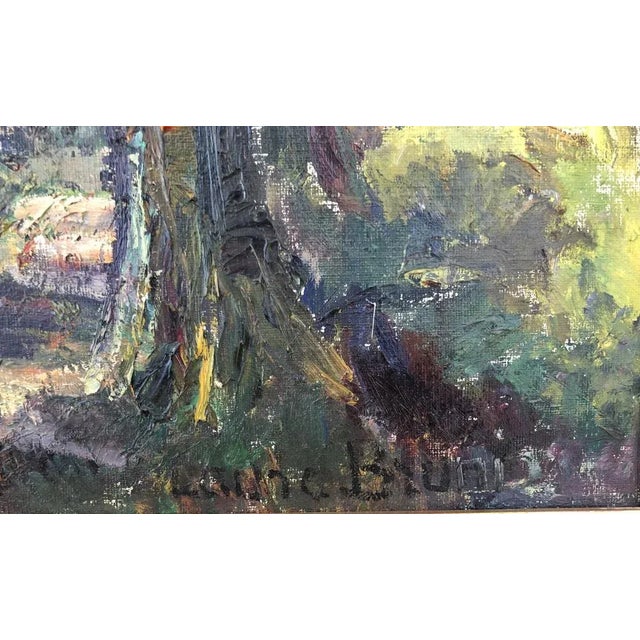 Modern Laure Stella Bruni, Lac et Montagnes, Oil on Canvas, Framed For Sale - Image 3 of 11