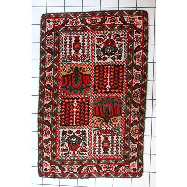 1950s, Vintage French Savonnerie Style Rug 3' X 7' For Sale - Image 11 of 11