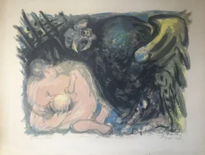 Edouard Pignon, Untitled, 1967, Original Signed Lithograph