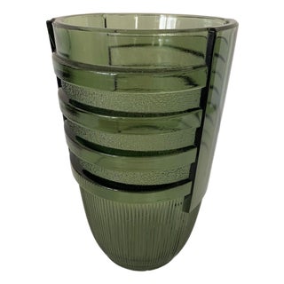 Vintage Art Deco Vase from Val Saint Lambert, 1930s For Sale