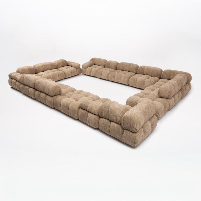Mario Bellini Camaleonda Modular Sectional for B&b Italia, 1970s, 15 Pieces, New Bouclé For Sale In New York - Image 6 of 18
