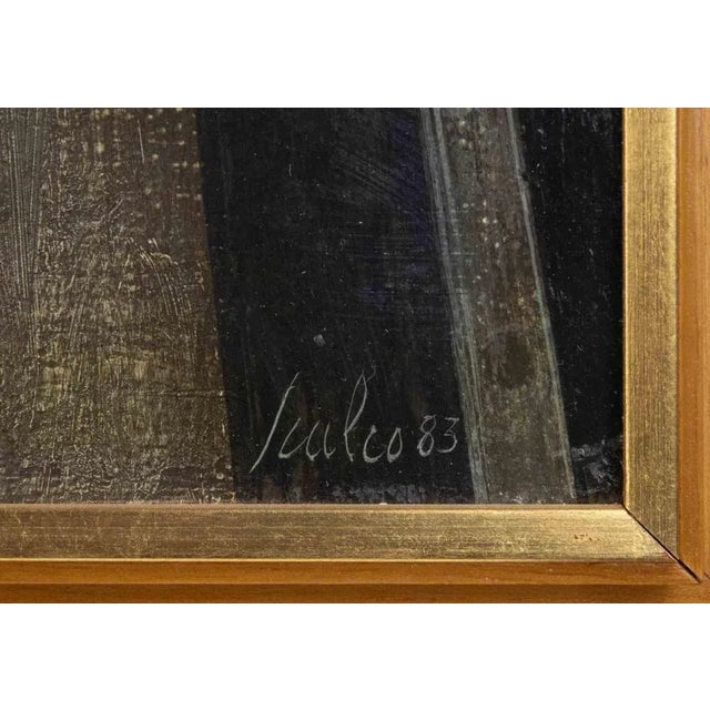 Giorgio Scalco, Ritrattino di Ginny, Oil Painting, 1983 For Sale - Image 4 of 6