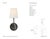 Modern Thomas O'Brien for Visual Comfort Signature Vendome Single Sconce in Bronze with Linen Shade For Sale - Image 3 of 5
