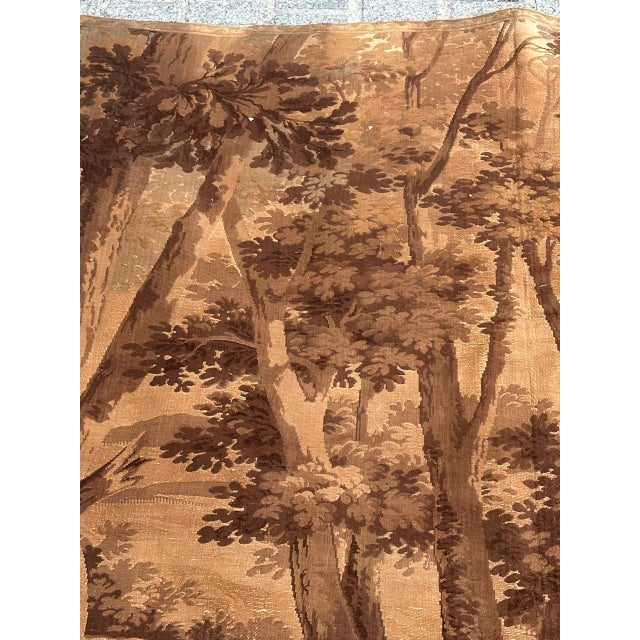 Antique French Jacquard Tapestry Panel in the style of Aubusson, 1920s For Sale - Image 4 of 18