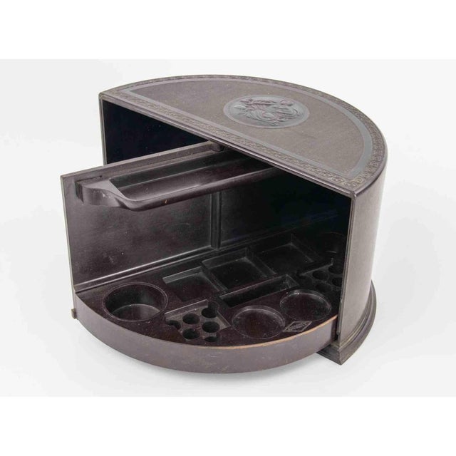 Vintage Art Deco Bakelite Half Moon Box by Linsden, Italy, 1930s For Sale - Image 6 of 10