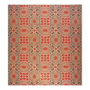 Mid 19th Century American Ingrain Carpet ( 12' 6" x 13' 4" - 381 x 406 cm )