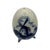 Vintage Porcelain Egg Pepper Shaker in Delft-Style Blue and White With Windmill Scene For Sale In Birmingham - Image 6 of 12