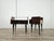 Mid-Century Mahogany Nightstands with Double Glass Tops, 1960, Set of 2 For Sale - Image 4 of 18