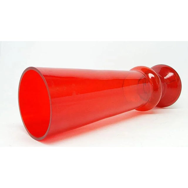 Postmodern Vase from Ząbkowice Glassworks, Poland, 1970s For Sale - Image 4 of 9