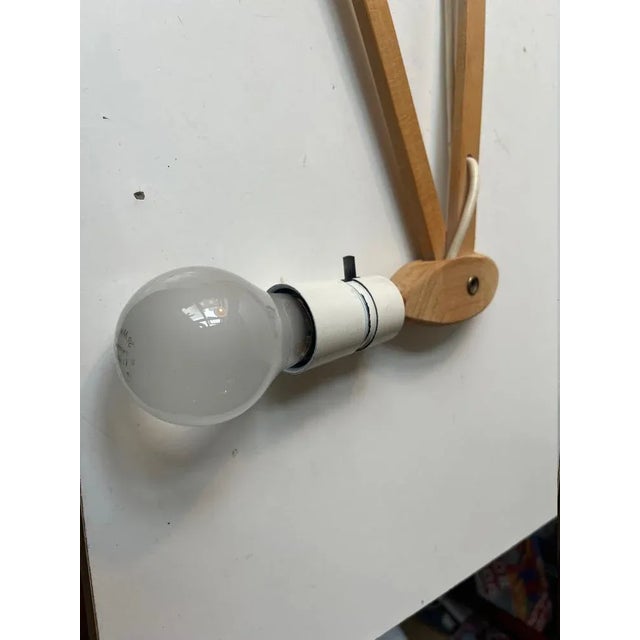 Accordion Wall Lamp in Beech from Le Klint, 1980s For Sale - Image 6 of 7