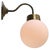 French White Mat Opaline Glass and Brass Sconce For Sale - Image 4 of 8
