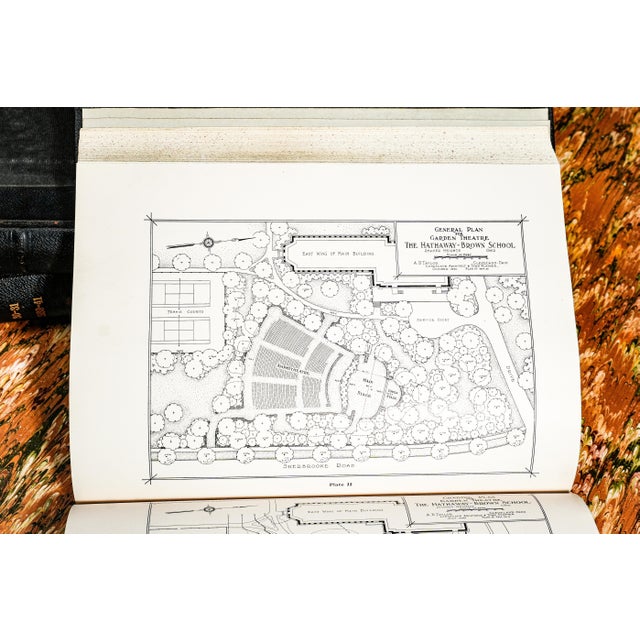 Set of 4, Rare Landscape Architecture Magazine Leather Spine Antique Books Franz Aust For Sale - Image 12 of 15