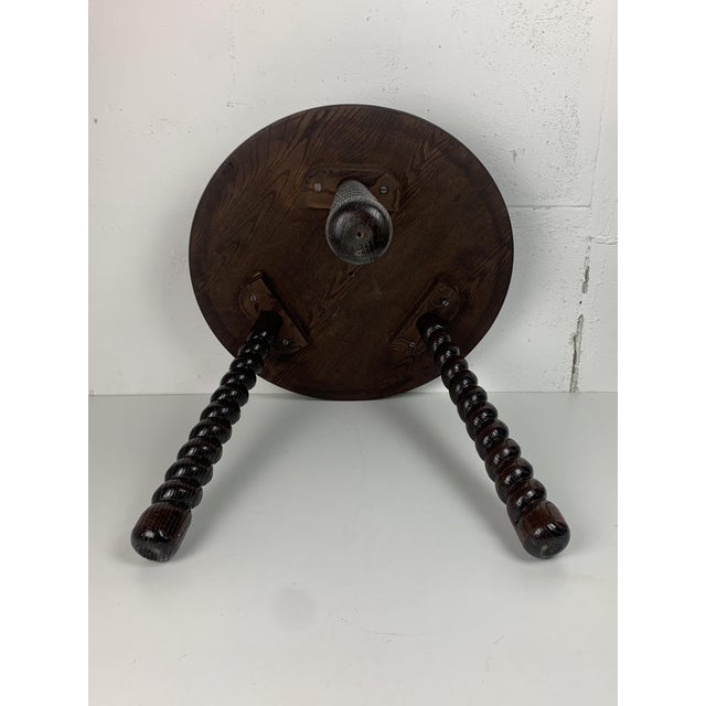 Modern Bobbin Wood Turned Side Table by Charles Dudouyt For Sale - Image 6 of 14