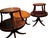 Maitland-Smith British Colonial Style Mahogany & Tooled Leather Table Set, a Complete Set of 3 For Sale - Image 4 of 13