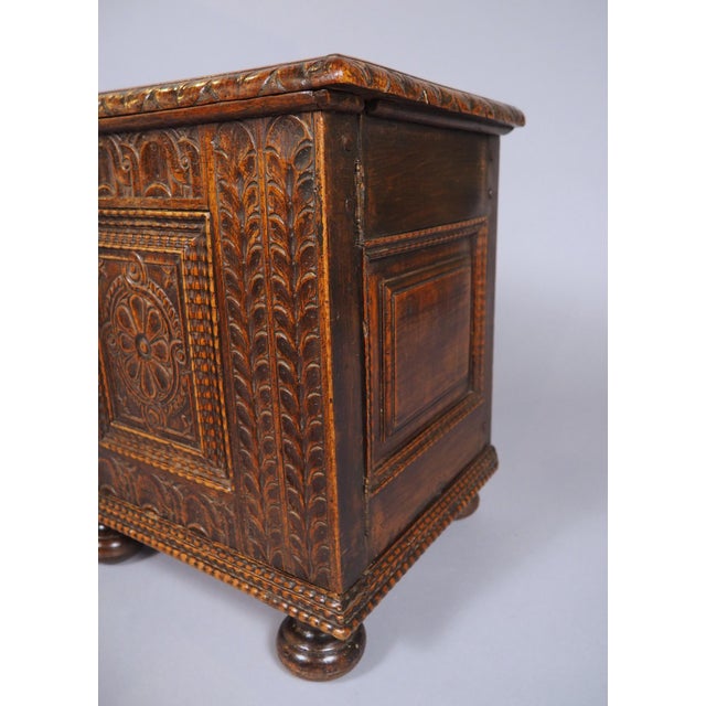 18th Century French Carved Walnut Tabouret Cabinet For Sale - Image 10 of 17