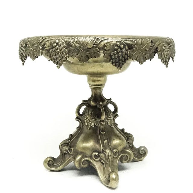 Biedermeier Bowl on Stand from Norblin, Poland, 1890s For Sale - Image 9 of 13