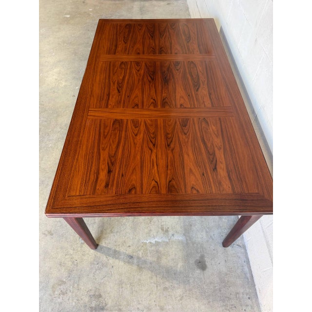 Skovby Mobelfabrik Rosewood Extendable Dining Table Denmark Mid-Century Modern 1970s For Sale - Image 11 of 12