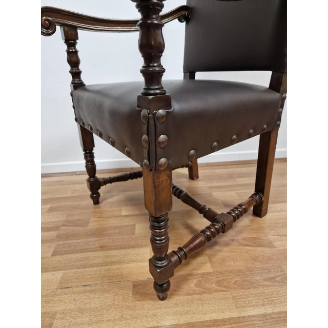Renaissance Style Armchairs, 19th Century, Set of 2 For Sale - Image 9 of 15
