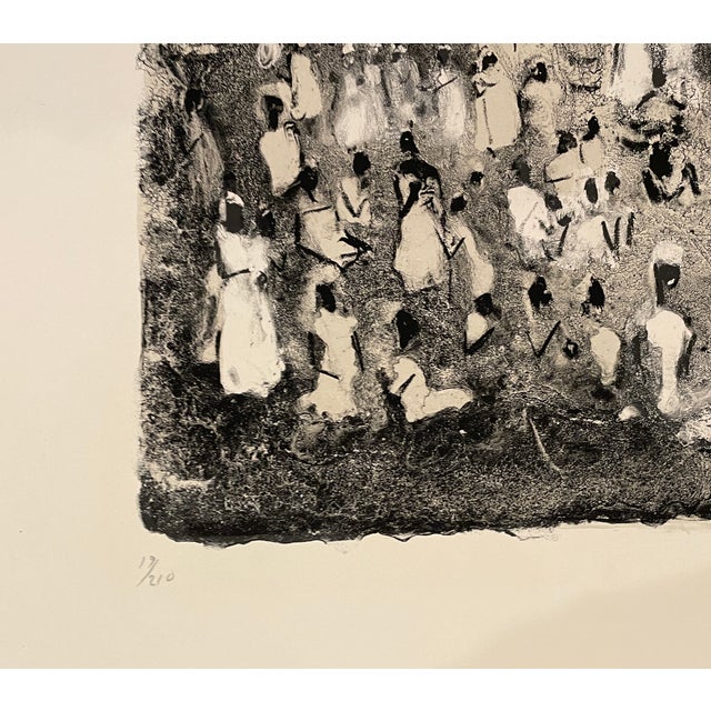 1961 Adolph Dehn Haitian Nights Lithograph For Sale - Image 4 of 5