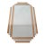 1970’s Art Deco Rose Gold Beveled Wall Mirror For Sale