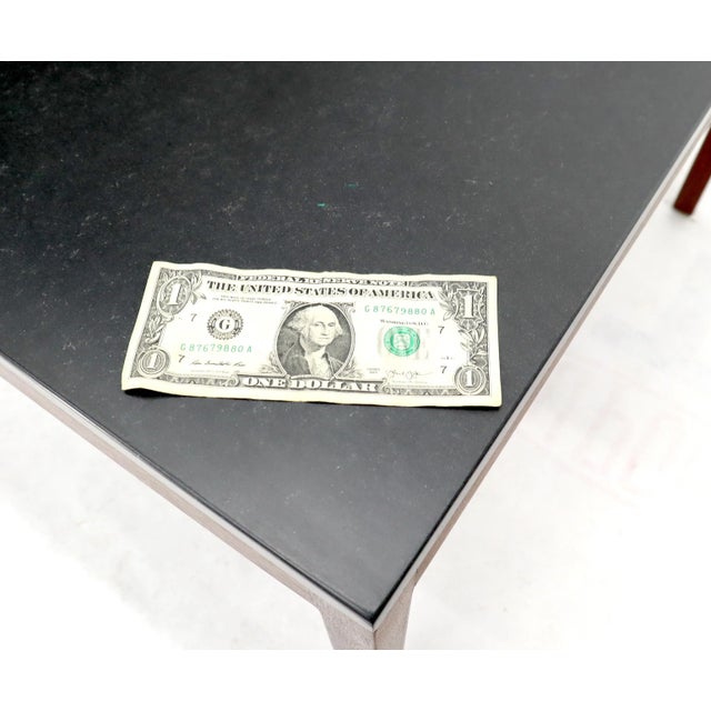 Square Slate Top Walnut Base Coffee Table by Jens Risom For Sale - Image 10 of 13