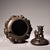 This is an exquisite vintage Chinese bronze incense burner (censer) sculpted in the form of a blooming lotus flower. The...