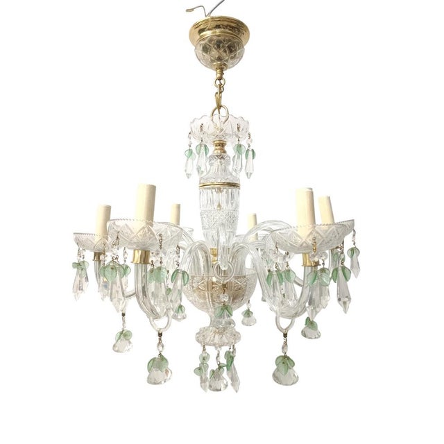 1950s Maria Teresa Chandelier in Green Murano, 1950s For Sale - Image 5 of 9