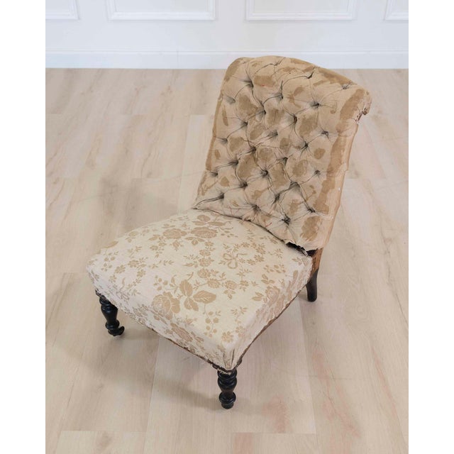 French 19th Century French Slipper Chair, Ready to Upholster For Sale - Image 3 of 8
