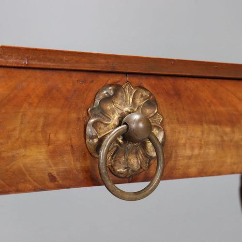 Wood Italian Louis Philippe Mirror in Walnut For Sale - Image 7 of 10