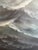 Impressionist Large Maritime Naval Battle Oil Painting Signed K. Bosen Sailing Ships Seascape For Sale - Image 3 of 11