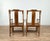 Early 20th Antique Chinese Scholar's Chairs with Rattan Seat- a Pair For Sale - Image 10 of 13