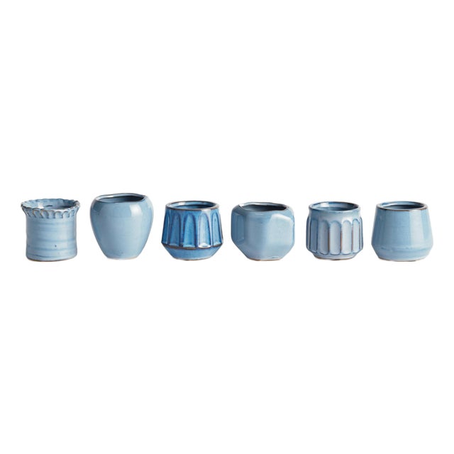 Dezie Mini Pots, Set Of 6 For Sale